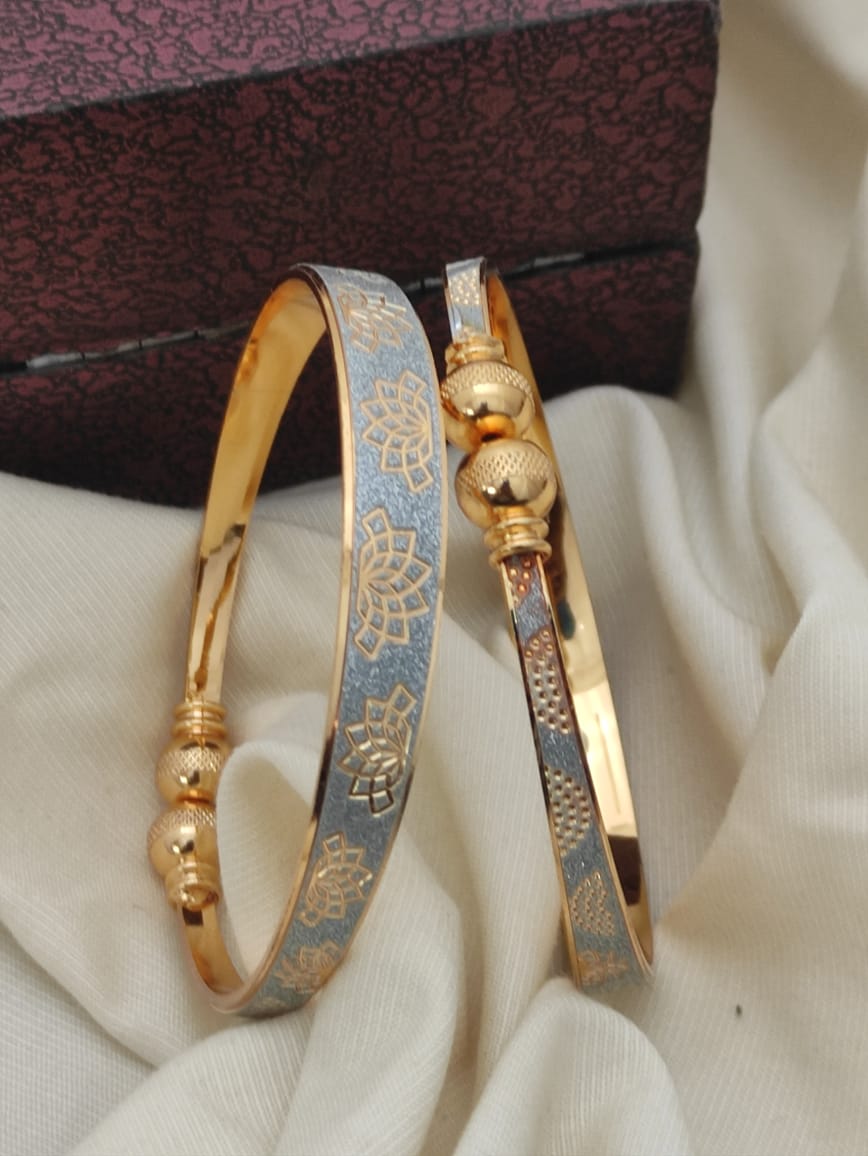 CNC Gold Plated Kadli Bracelets Wholesale Market In Surat With Price

